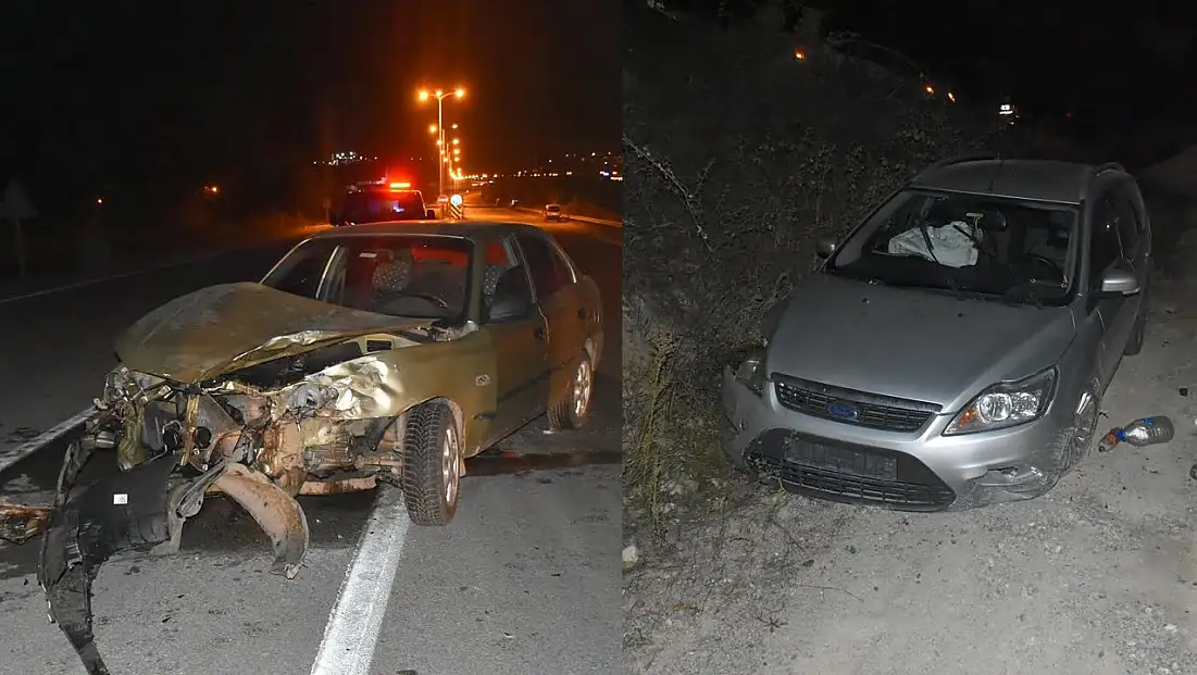 İki otomobilin çarpıştığı feci kazada 9 yaralı!