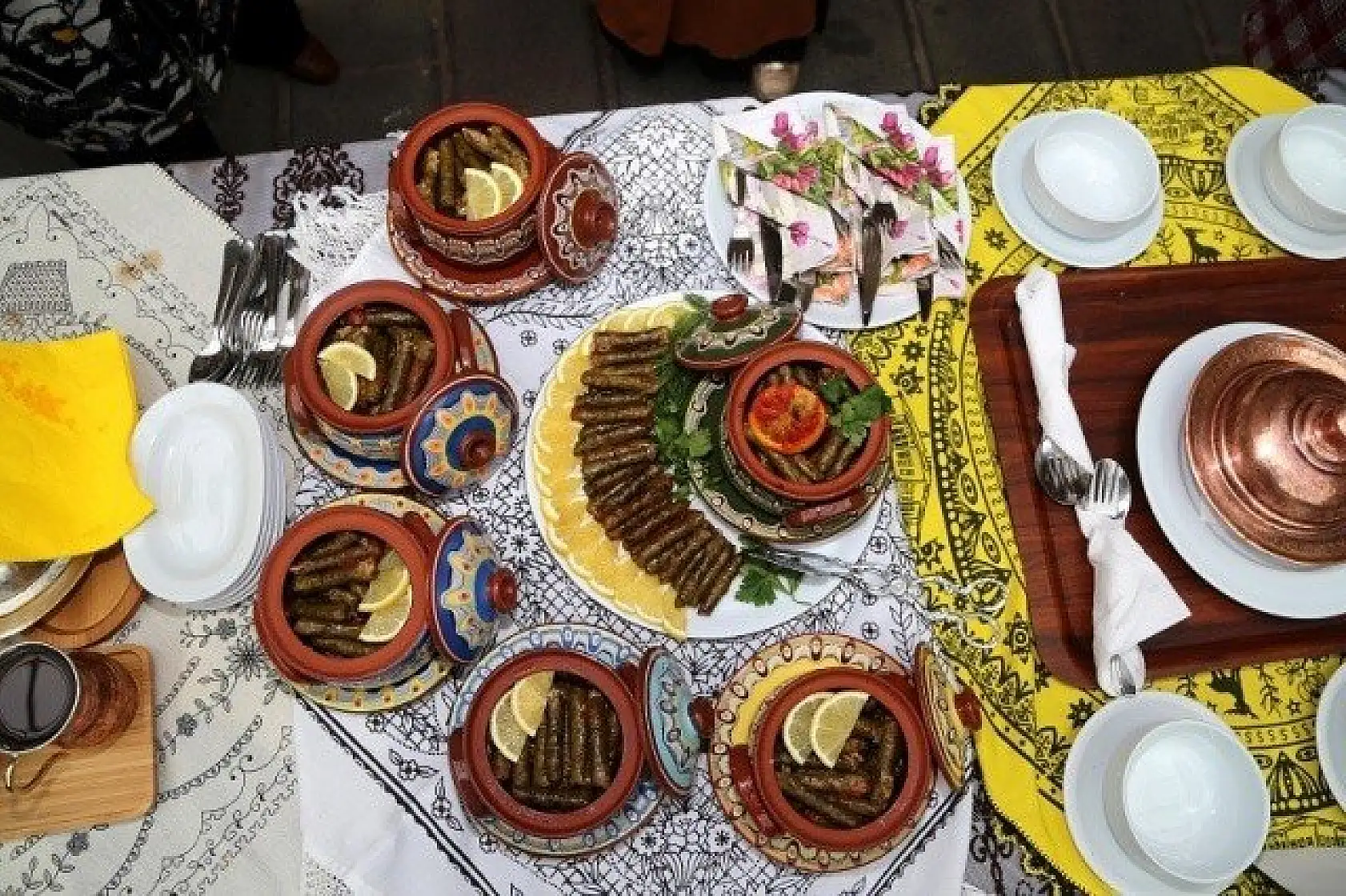 Yöresel lezzetler 600 yıllık handa yarıştırıldı