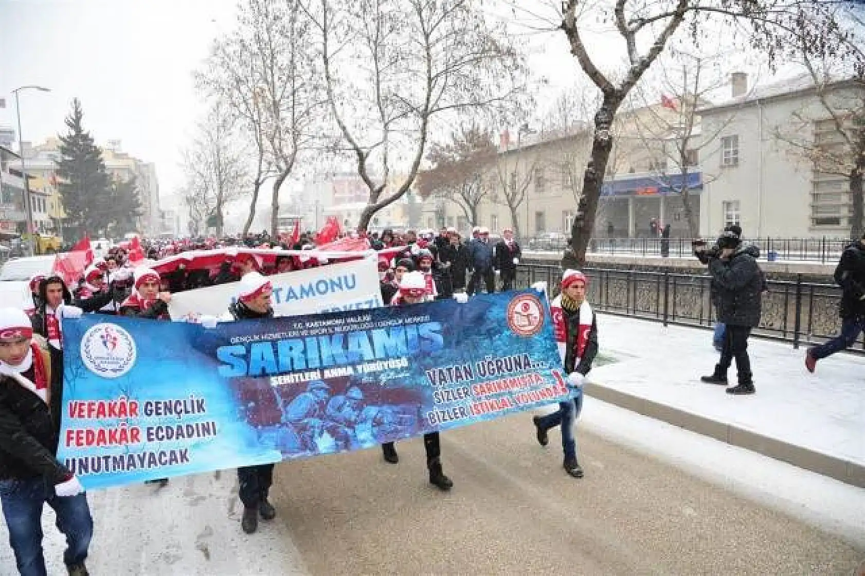 Kastamonu Sarıkamış Şehitleri için yürüdü