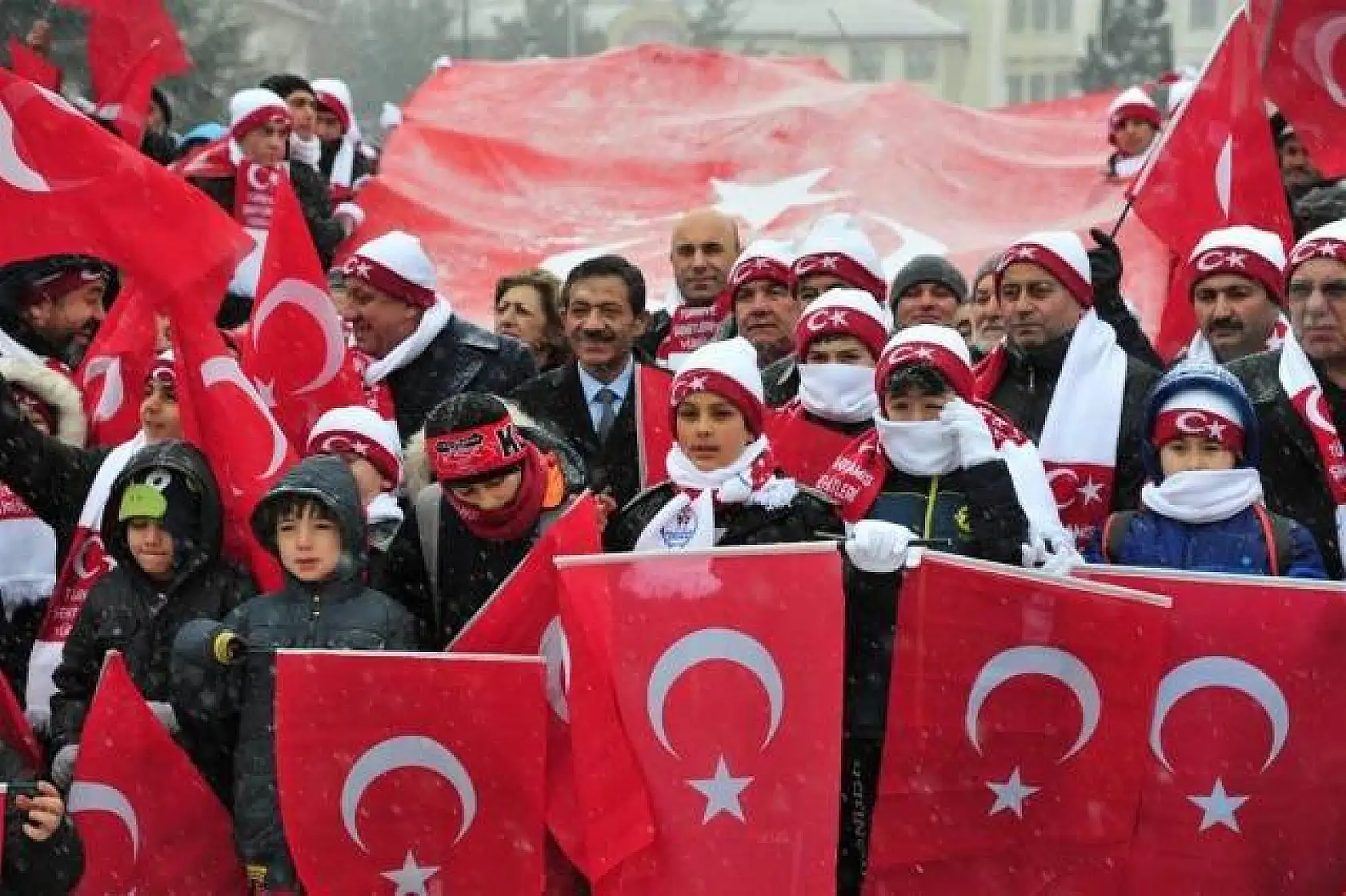 Kastamonu Sarıkamış Şehitleri için yürüdü
