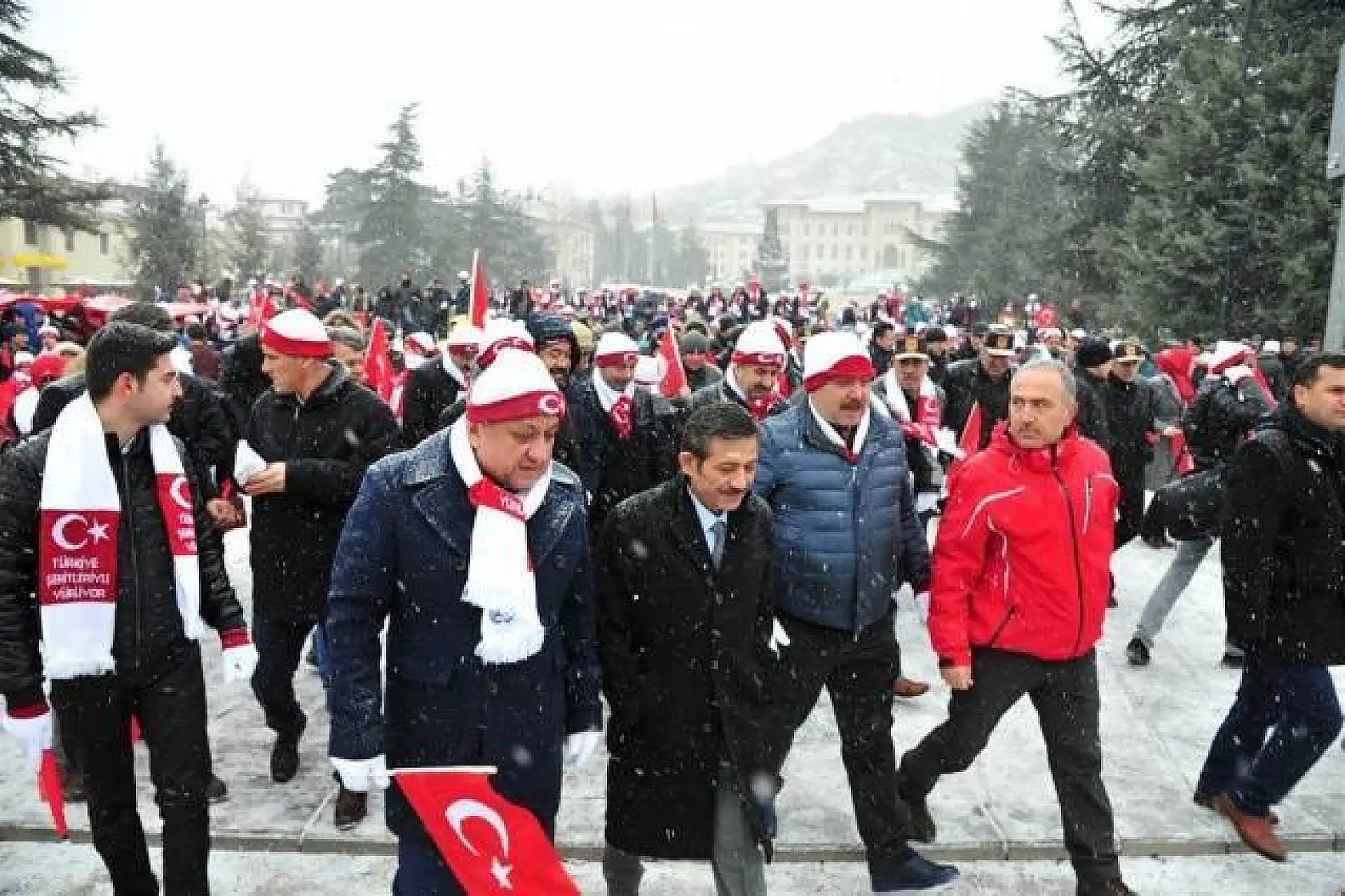 Kastamonu Sarıkamış Şehitleri için yürüdü