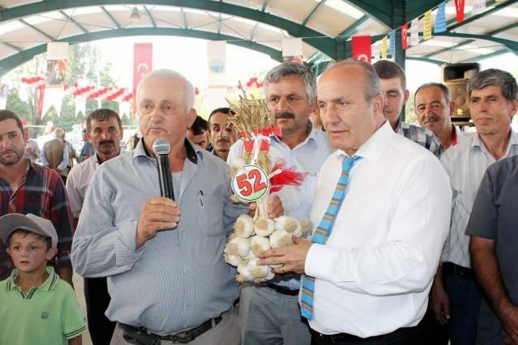 En güzel sarımsak Cumhurbaşkanına