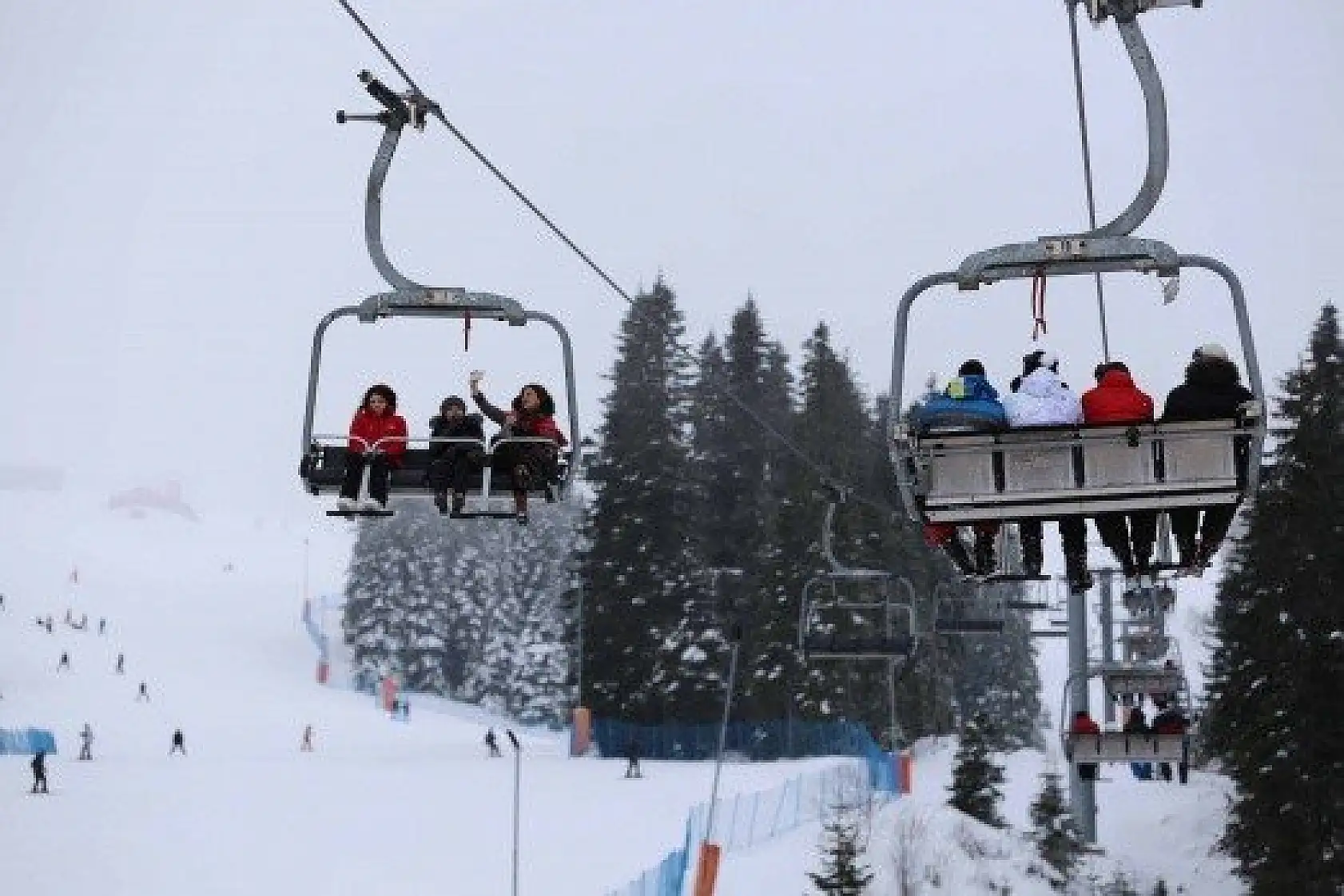 Anadolu'nun &quotyüce dağı&quotnda kayak keyfi