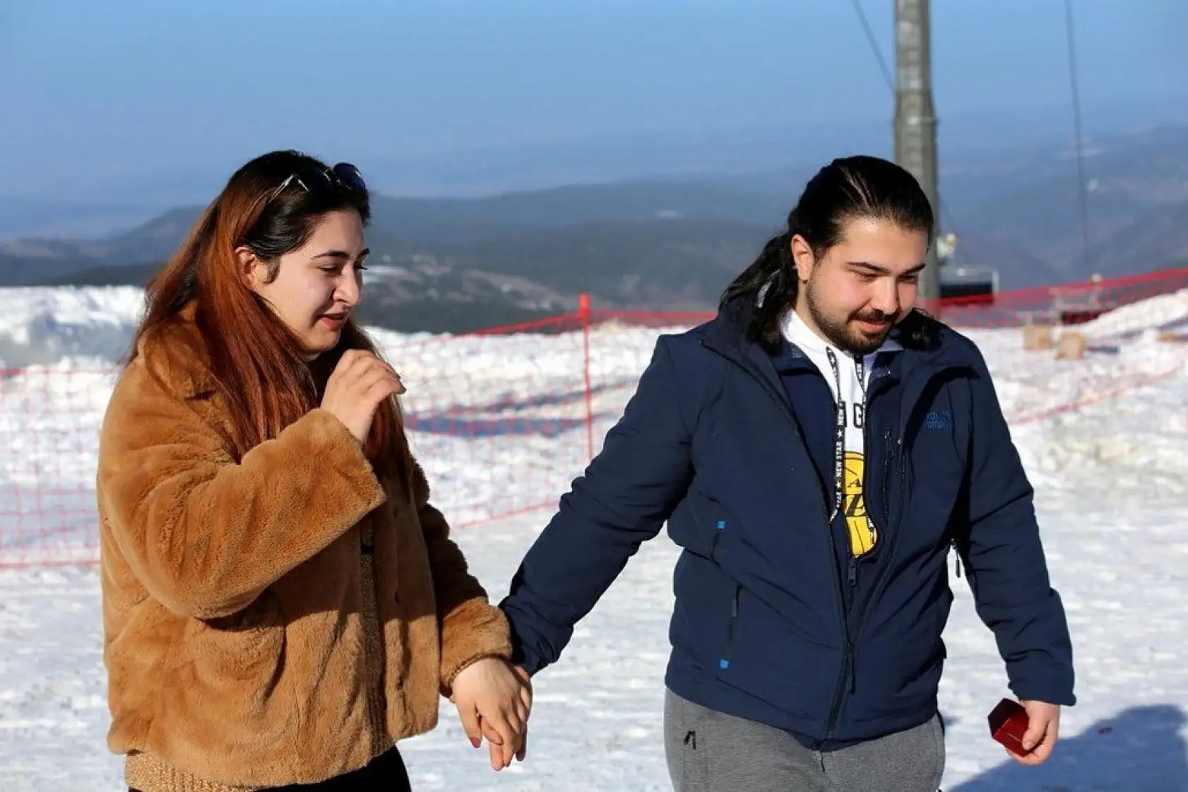 Genç adamdan Ilgaz'ın zirvesinde sürpriz evlilik teklifi