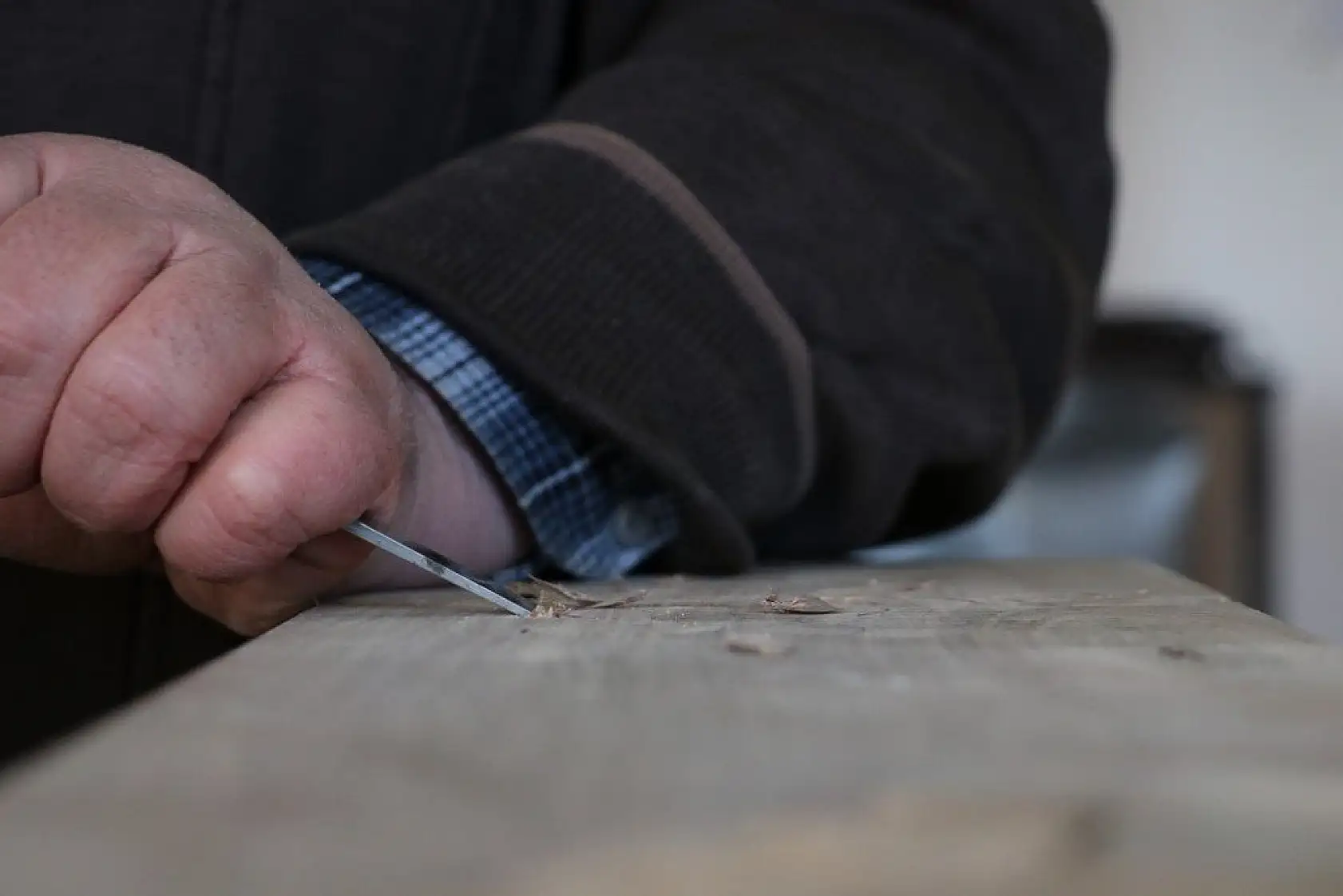 Kütükleri tek parça halinde sanat eserine dönüştürüyor