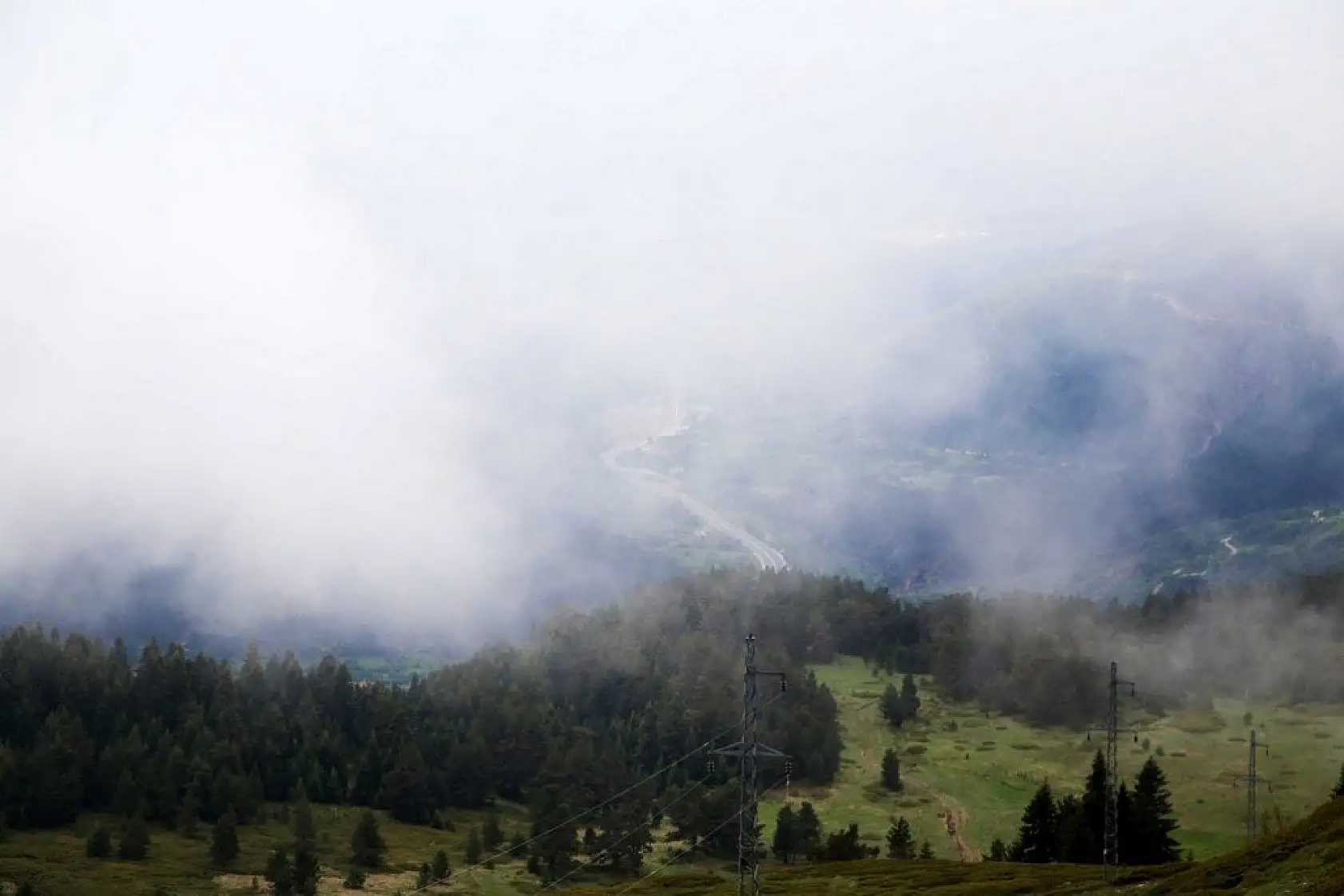 Ilgaz Dağı'nda sis görsel şölen sundu