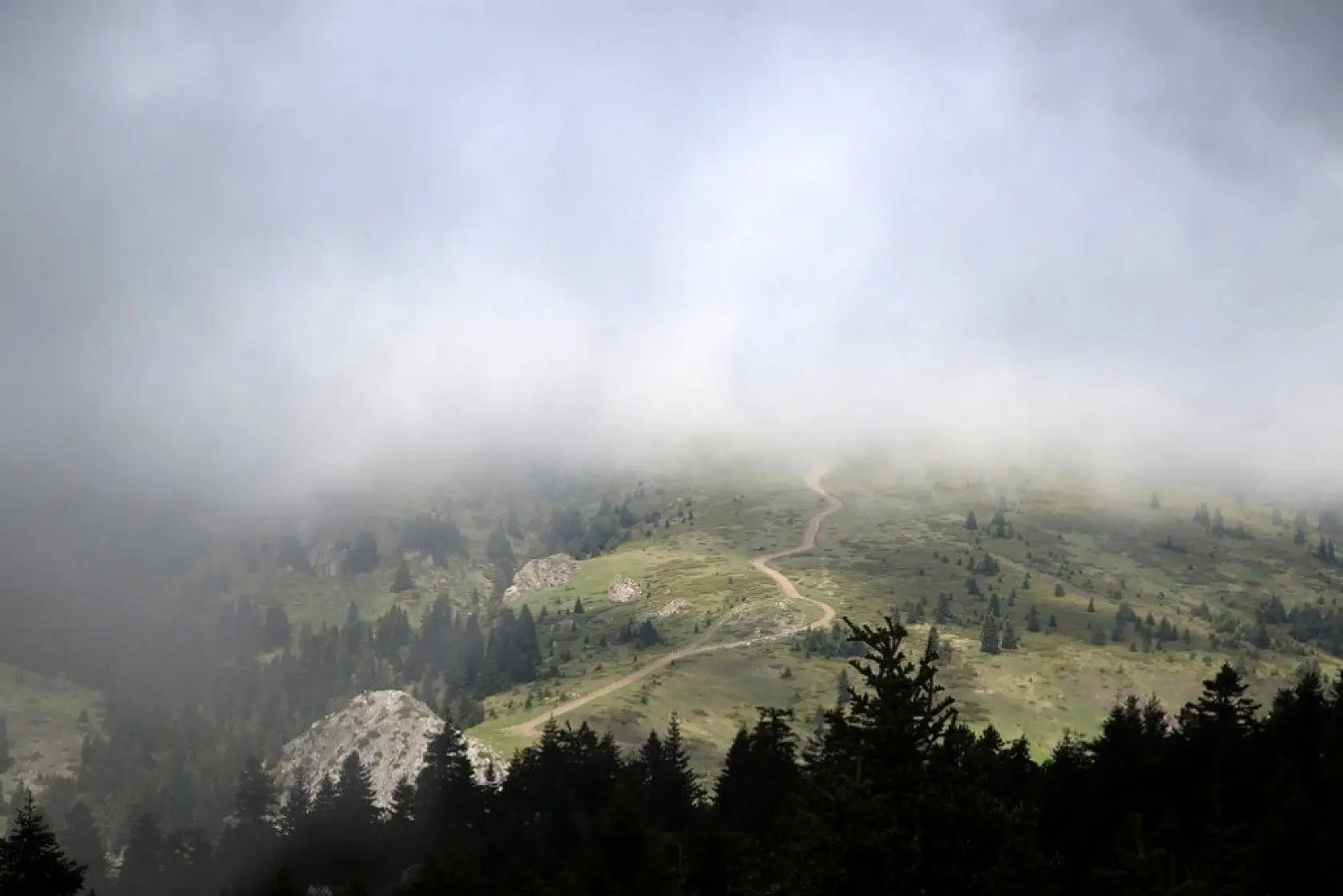 Ilgaz Dağı'nda sis görsel şölen sundu