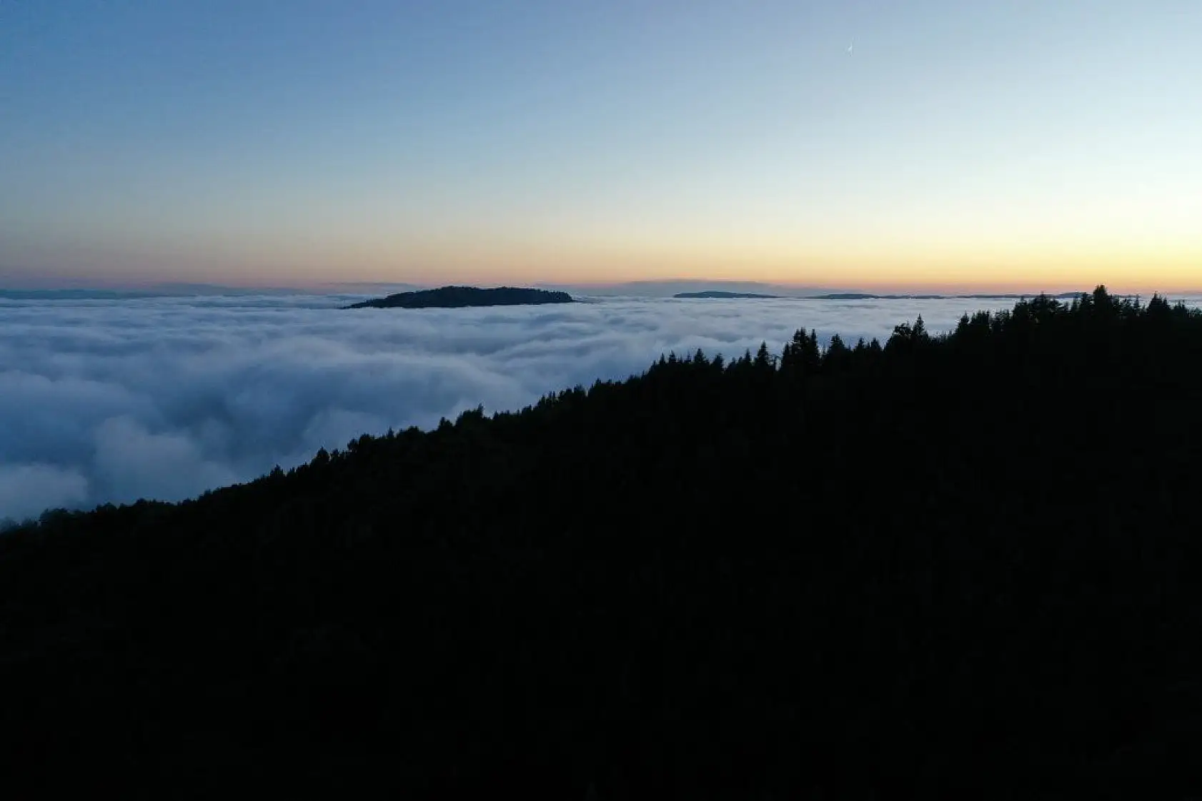 Sisle kaplanan Yaralıgöz Dağı havadan görüntülendi