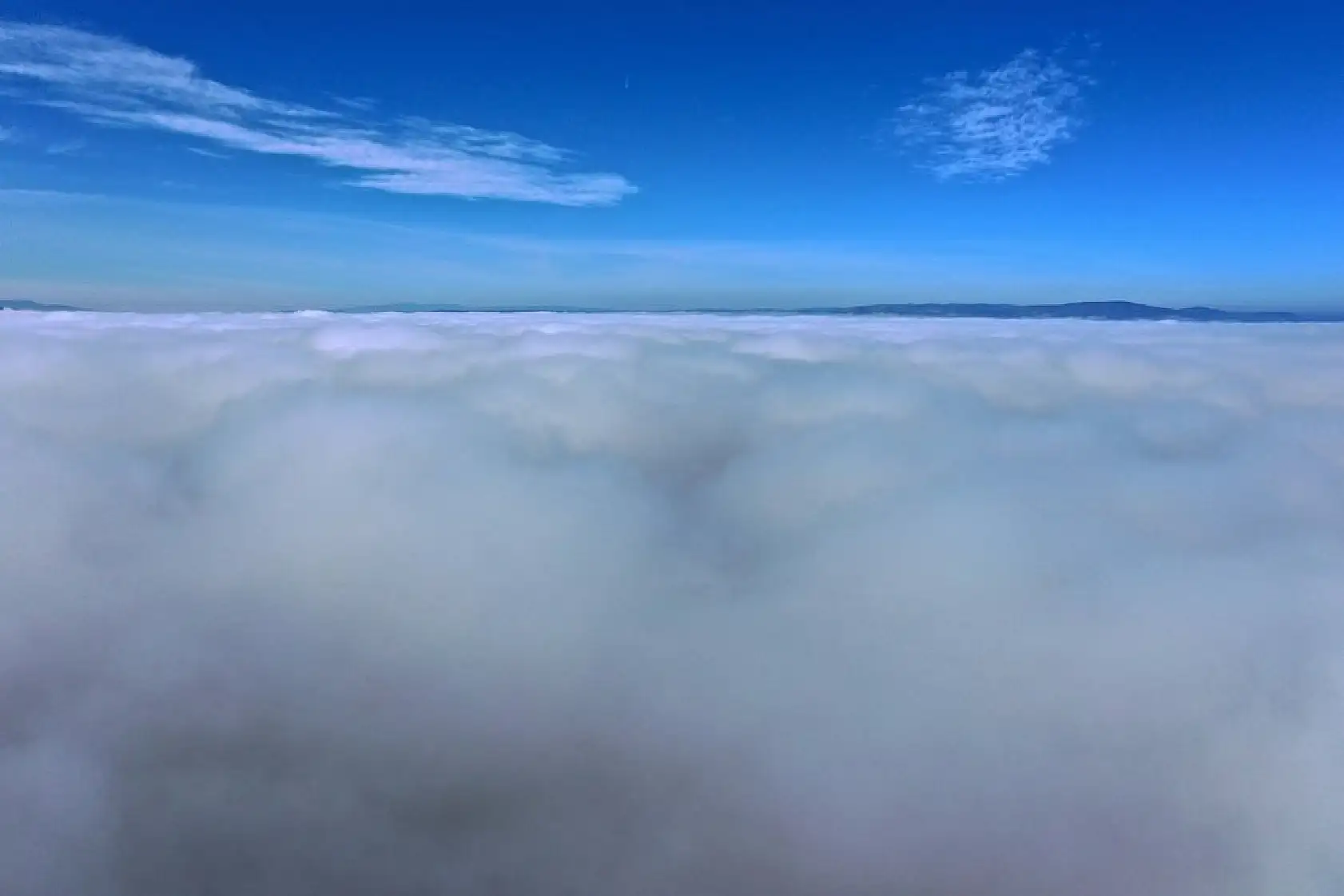 Sisle kaplanan Ilgaz Dağı havadan görüntülendi