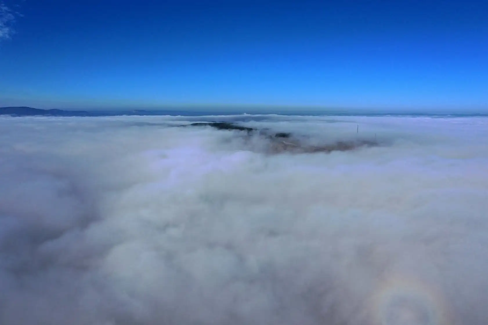 Sisle kaplanan Ilgaz Dağı havadan görüntülendi