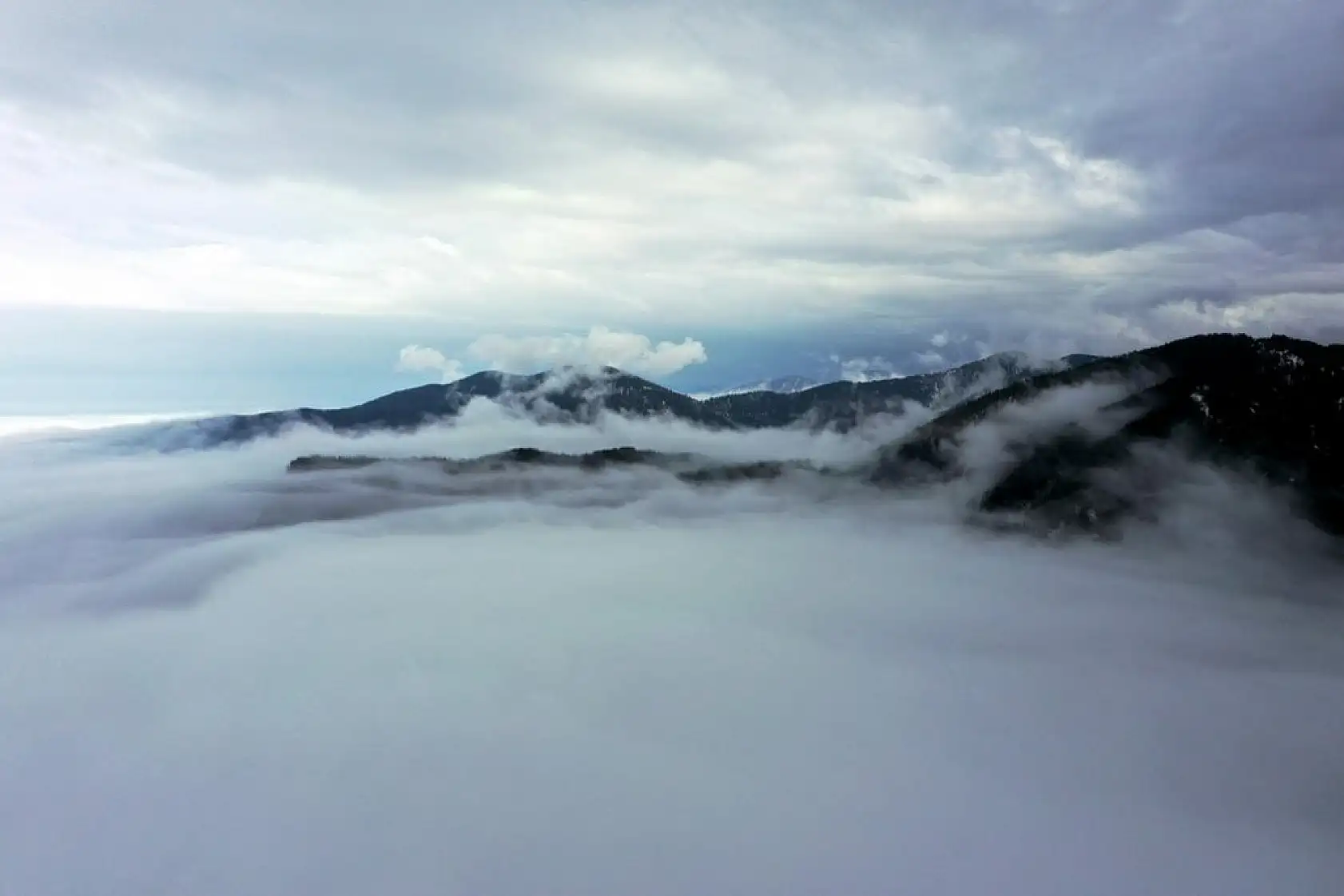 Sisli Küre Dağları havadan görüntülendi