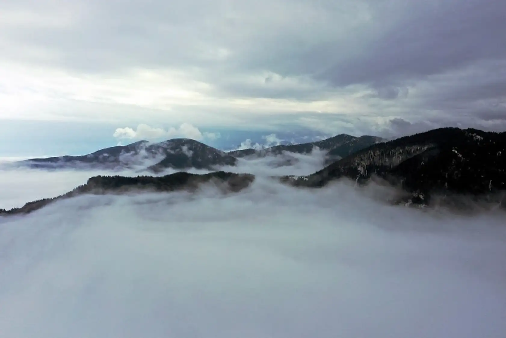 Sisli Küre Dağları havadan görüntülendi