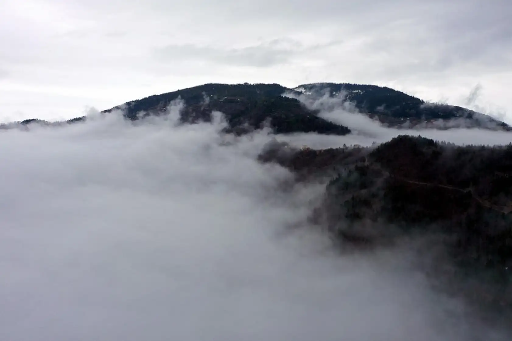 Sisli Küre Dağları havadan görüntülendi