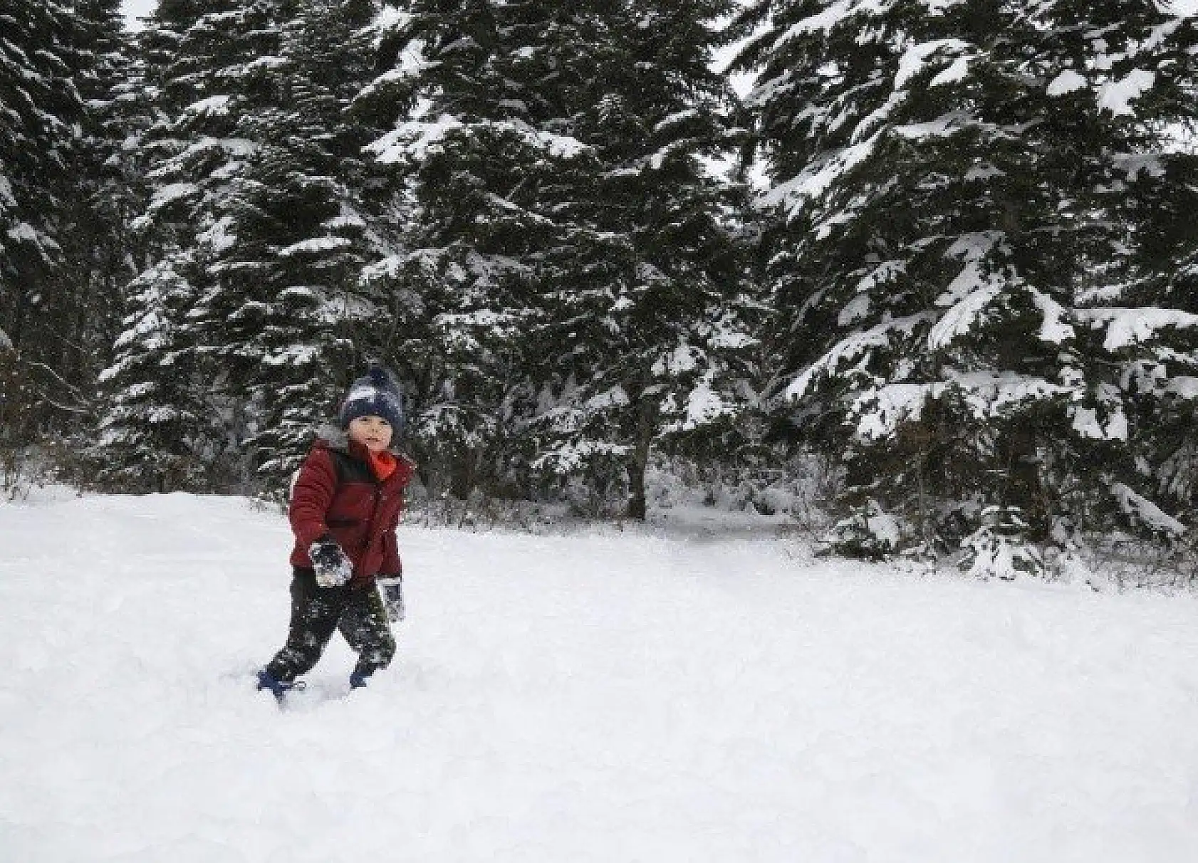 Yaralıgöz Dağı beyaz örtüsüyle görsel şölen sunuyor