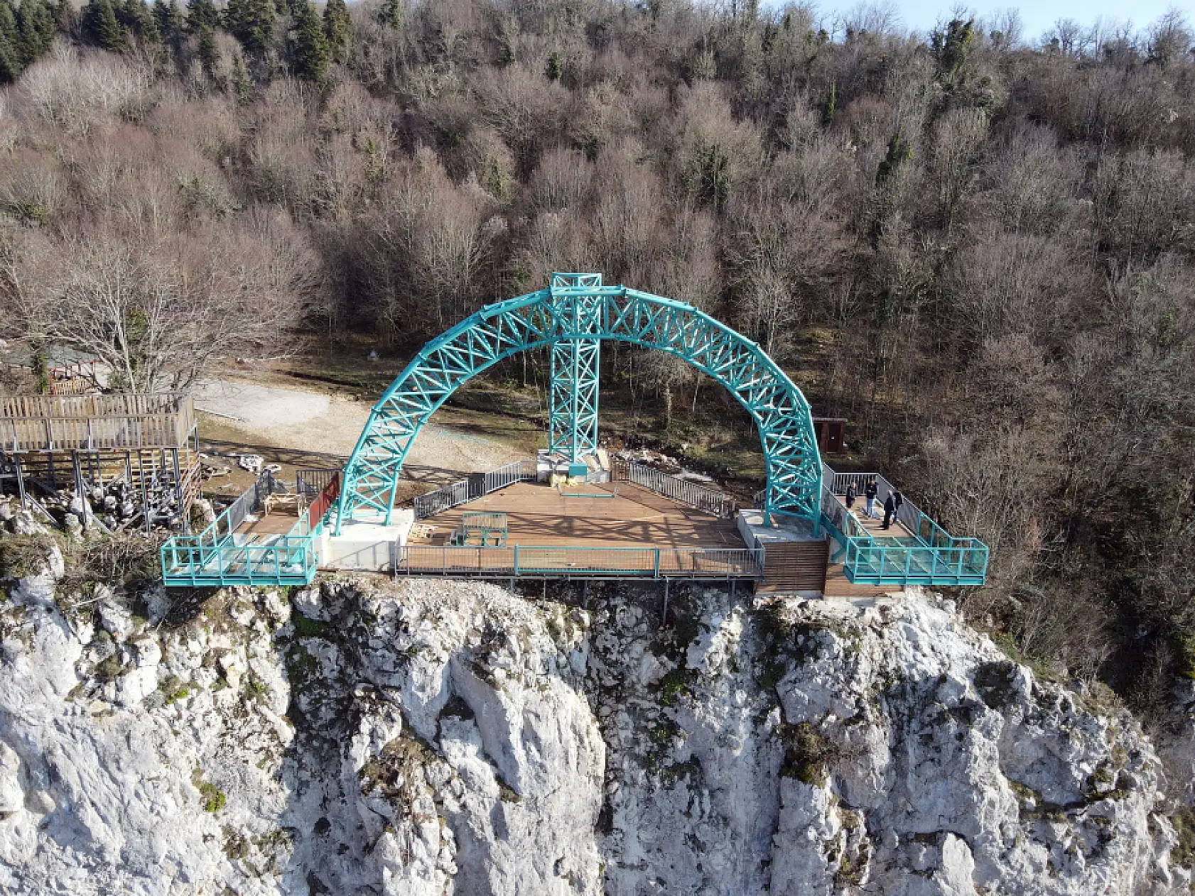 Valla Kanyonu girişine uçurum salıncağı