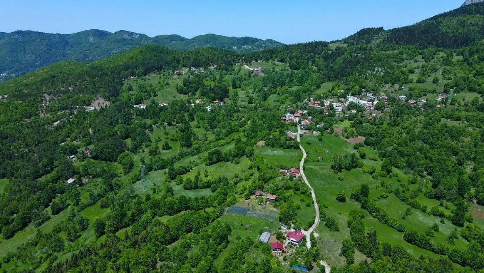 Küre Dağları yeşilin farklı tonlarıyla görsel şölen sunuyor