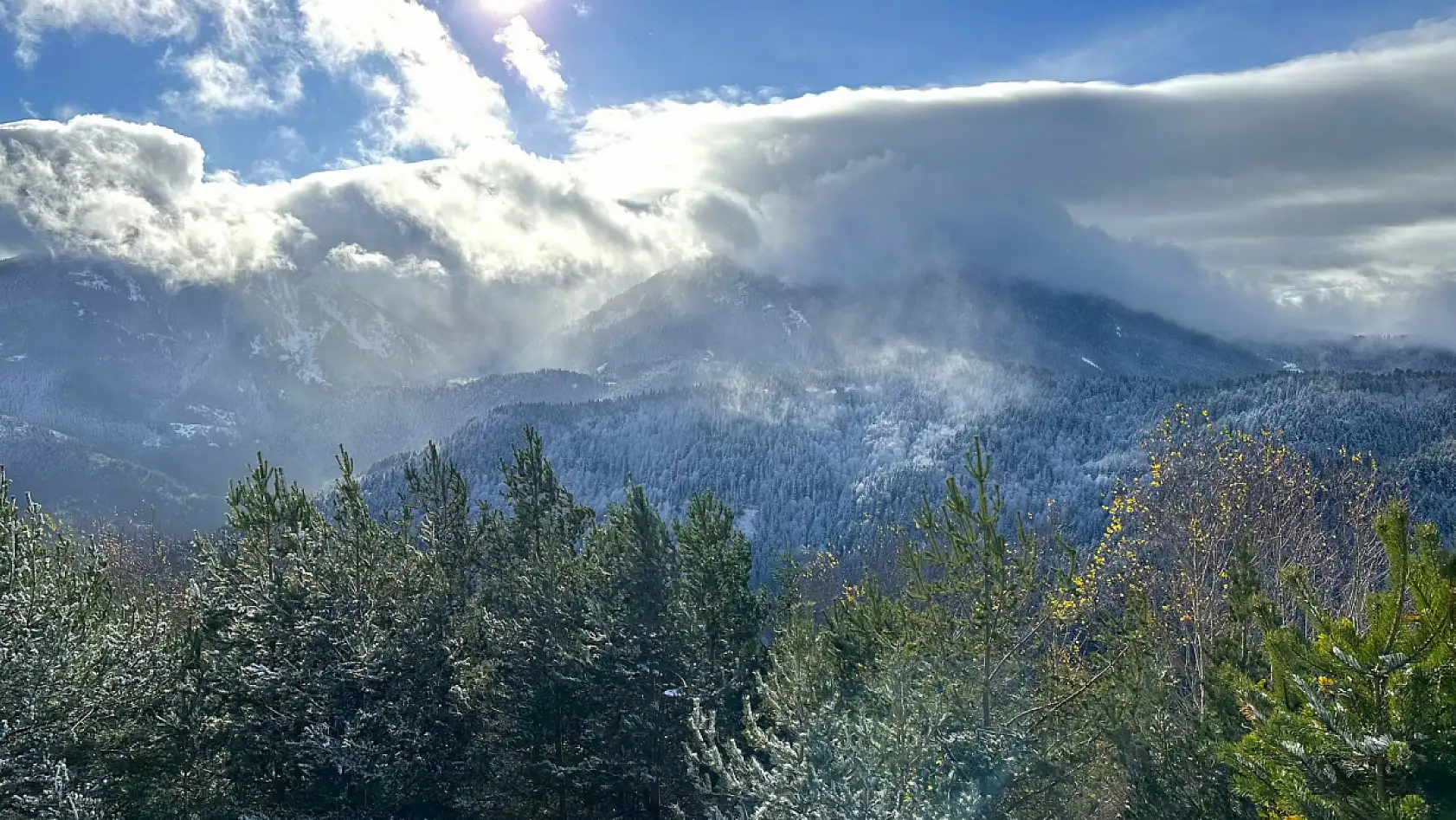 Sonbahar ve kış güzelliği bir arada