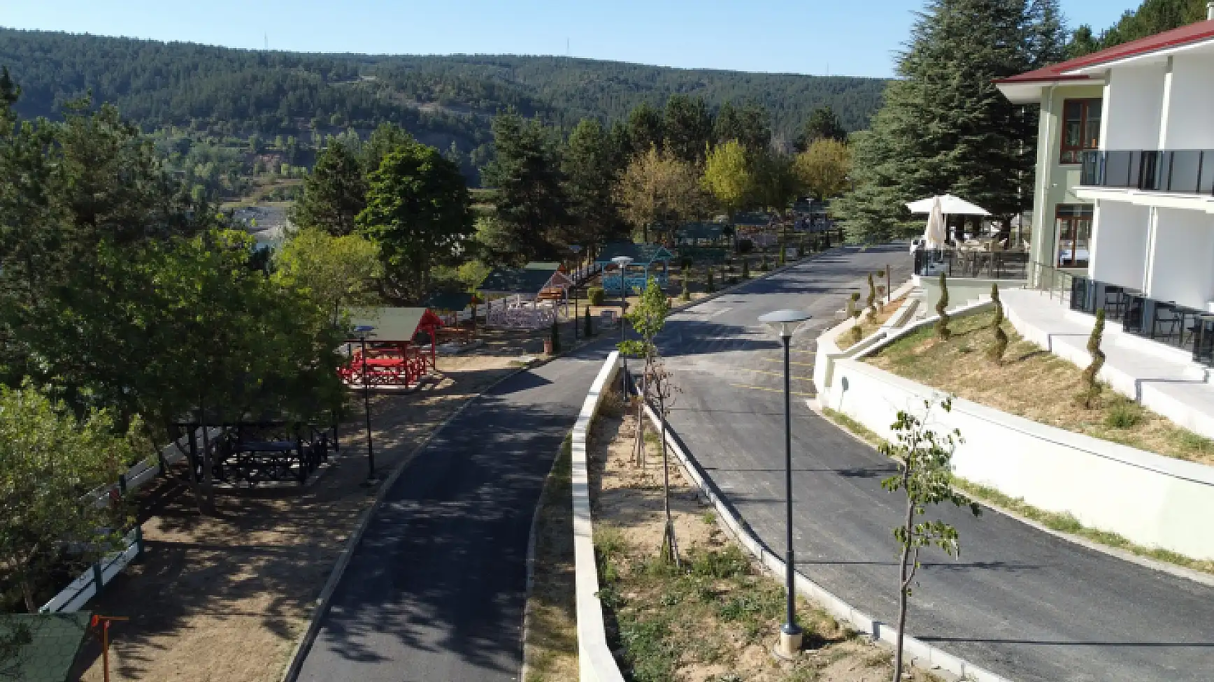 Karaçomak Barajı Mesire Alanı görüntülendi