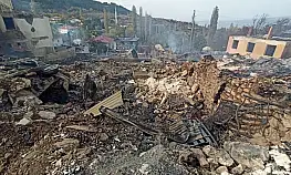 47 evin yandığı yangından geriye kalanlar!