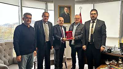 Kas-Der-Fed'den Gazeteciler Derneğine teşekkür ziyareti