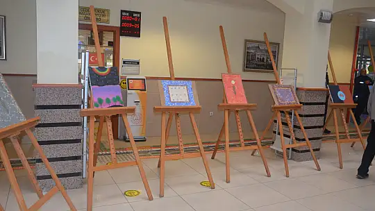 Yükümlülerden ebru ve resim sergisi