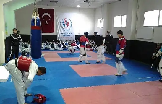 Kastamonu'da Ortak Taekwondo antrenmanı