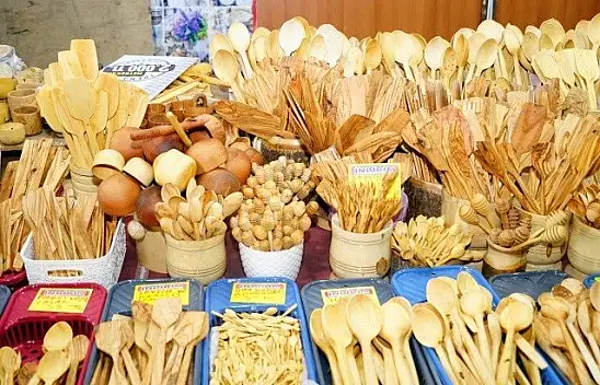 Oklavadan bardağa 150 çeşit ahşap eşya fuarın gözdesi