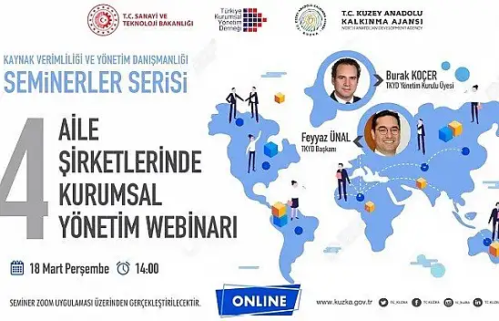 Aile şirketlerine kurumsallaşma semineri verilecek