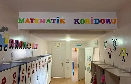 Anaokulunda matematik koridoru