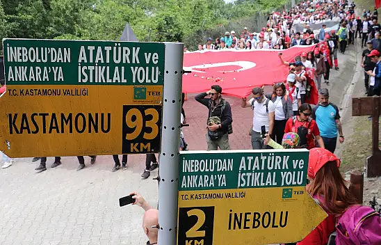 Atatürk ve İstiklal Yolu Yürüyüşü başladı