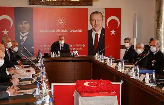 Bakan Soylu, Kastamonu'da Güvenlik Toplantısı'na katıldı