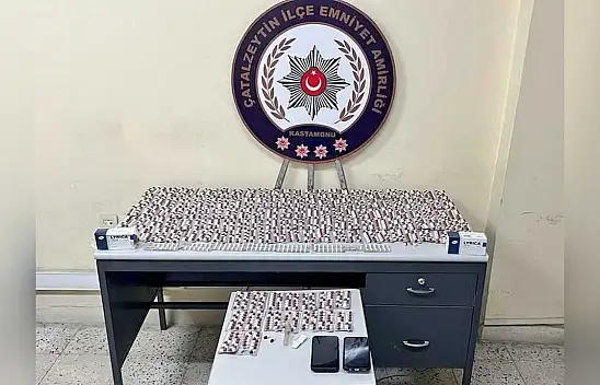 Çatalzeytin'de uyuşturucu hap ele geçirildi