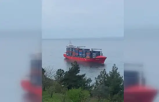 Cide'de yük gemisi karaya oturdu