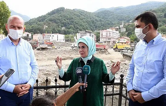Emine Erdoğan'dan Bozkurt'a 'geçmiş olsun' ziyareti