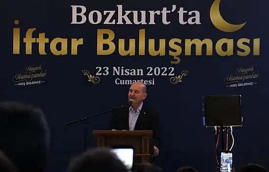 İçişleri Bakanı Soylu, Bozkurt'ta iftar programına katıldı