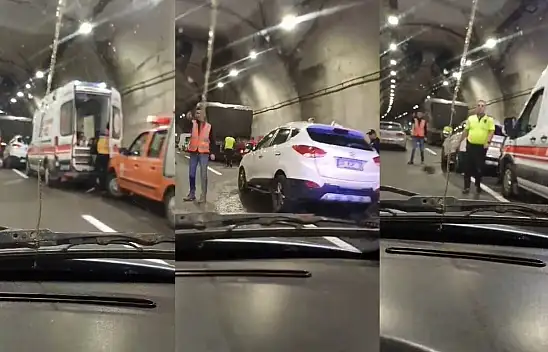 Ilgaz Tüneli'nde kaza! 4 yaralı