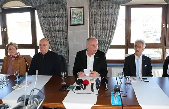 İnce 'Benim tahminim, iktidar 26 Haziran'da seçim yapmayı planlıyor'