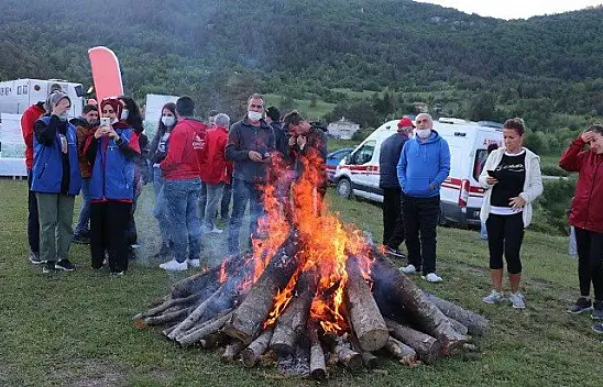 İstiklal Yolu Yürüyüşü'nde 50 kilometre yol katedildi