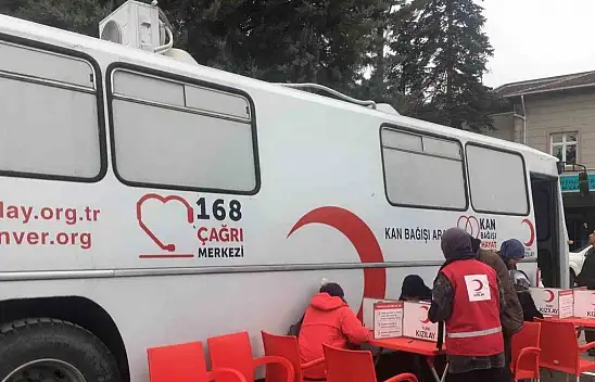 Kan bağışı noktasında yoğunluk