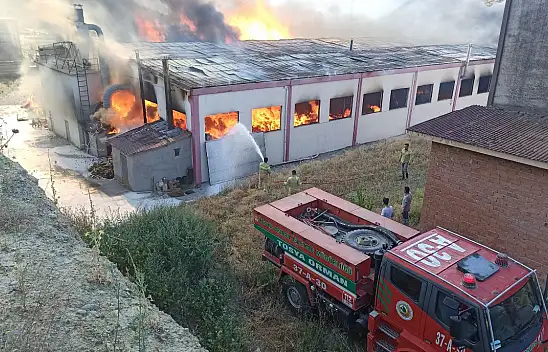 Kapı fabrikası yangını kontrol altına alındı