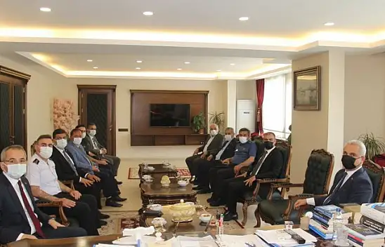 Kaymakam Pişkin, Vali Çakır'ı bilgilendirdi