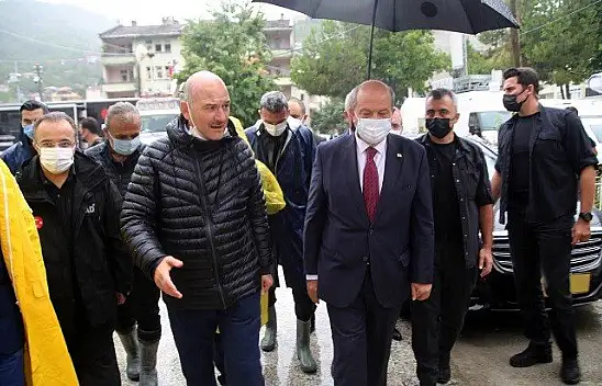 KKTC Cumhurbaşkanı Tatar'dan 'geçmiş olsun' ziyareti