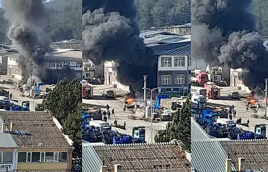 Kuzeykent Toptancılar Sitesi'nde yangın!