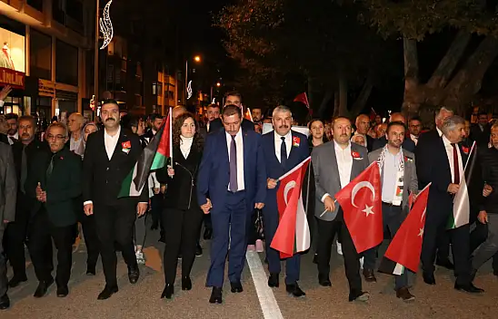 'Özgür Filistin Yürüyüşü' düzenlendi