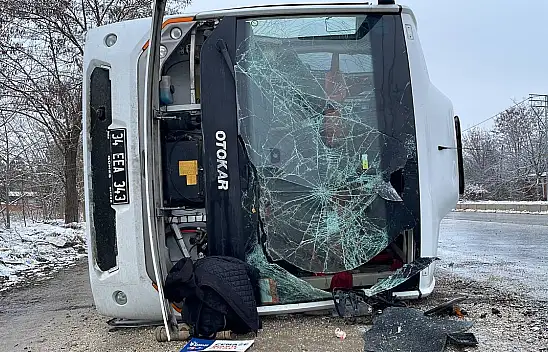 Taşköprü'de otobüs kazası! 13 yaralı