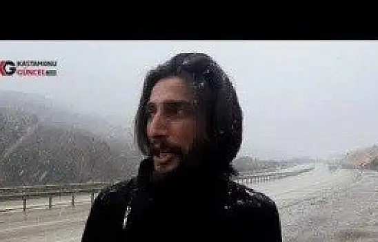 Kastamonu'da Nisan ayında kar sürprizi