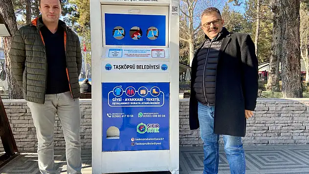 14 farklı noktada giysi kumbarası