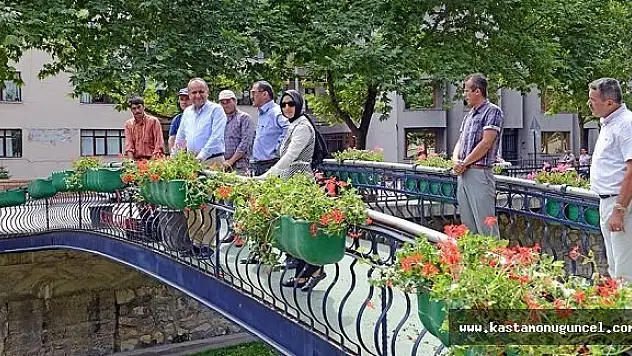 Kastamonu'da Köprüler Süsleniyor