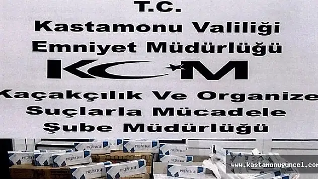 Kastamonu'da 9 Bin 980 Kaçak Sigara Yakalandı