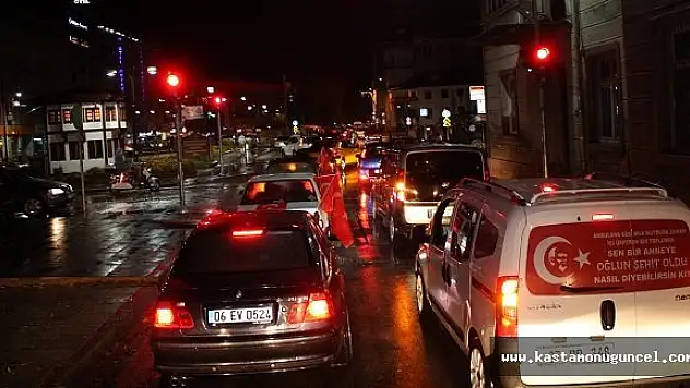 Kastamonu'da &quotŞehitlere Saygı&quot Konvoyu